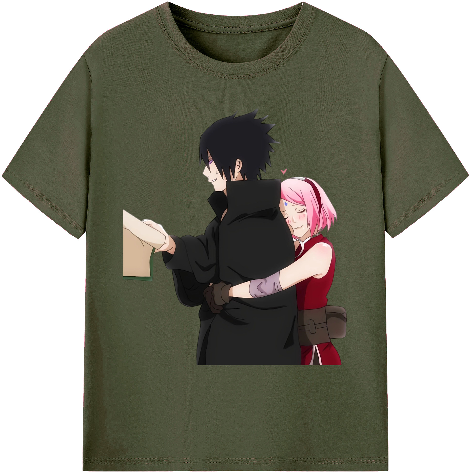 （画像用） NARUTO -ナルト- うちは サスケ Uchiha Sasuke 綿100％ メンズ半袖Tシャツ｜肌触りやわらか＆通気性